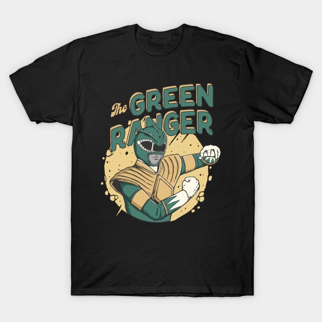 Mighty Morphin Green Ranger T-Shirt by LukmannHak